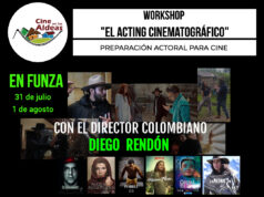 Workshop el Acting Cinematográfico. Presencial en Funza. Con Diego Rendón.